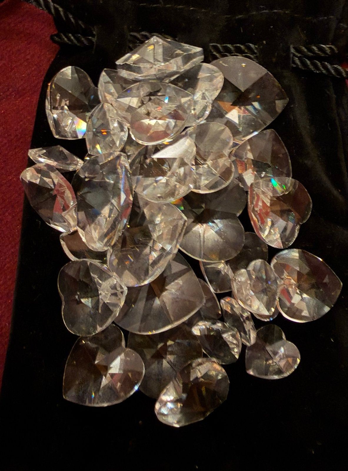 Glazen hartjes decoratie (30 stuks), Verzamelen, Ophalen of Verzenden, Zo goed als nieuw, Huisaccessoire