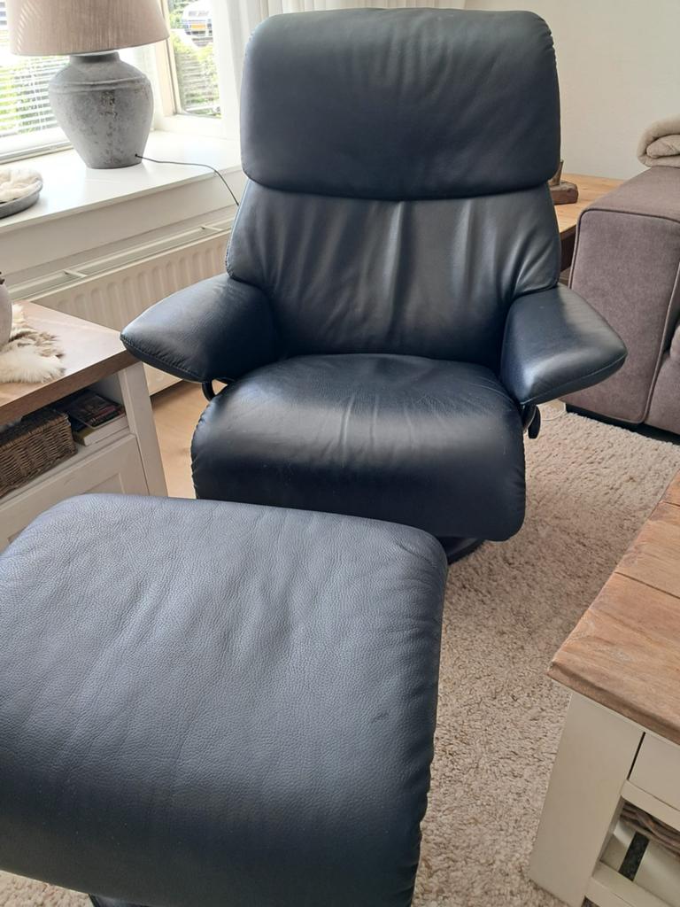 Stressless fauteuil, Huis en Inrichting, Fauteuils, Minder dan 75 cm, Leer, Ophalen of Verzenden, Zo goed als nieuw