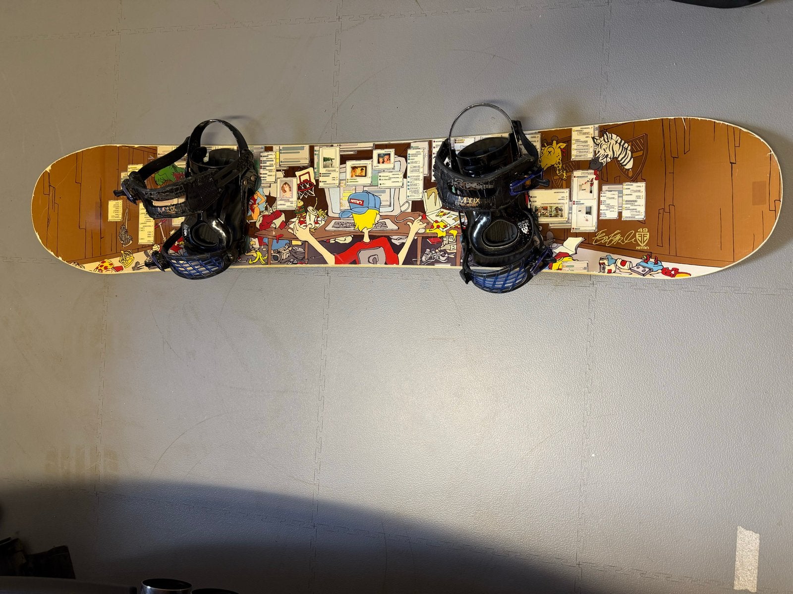 Nitro snowboard maat 49 met bindingen en optioneel hoes, Sport en Fitness, Ophalen, Gebruikt, Board