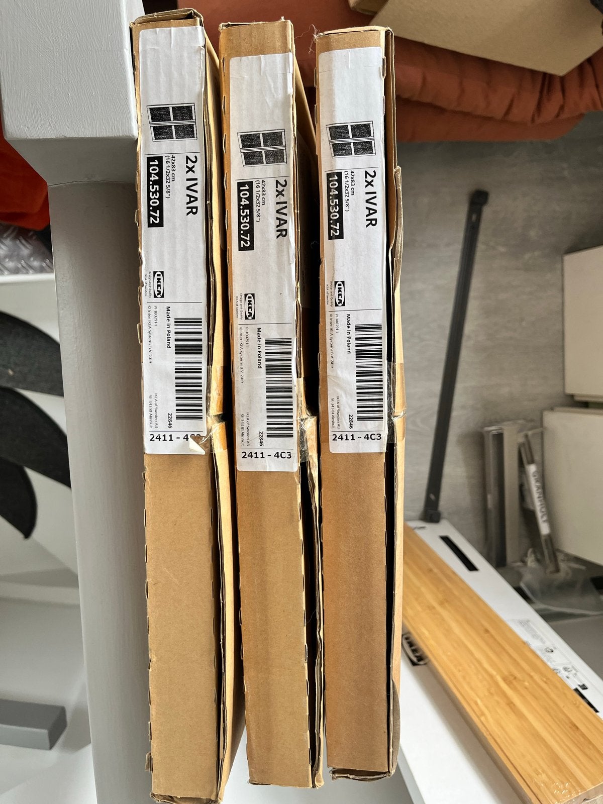 IKEA IVAR Kastdeuren voor opbergrekken (nieuw in doos), Ophalen of Verzenden, Nieuw