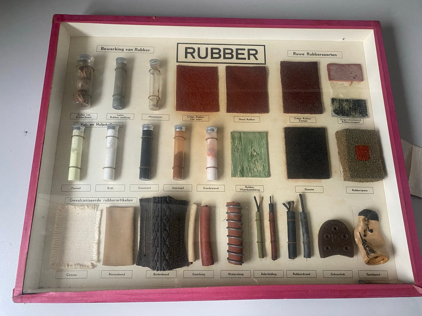 Vintage Leermiddel Rubber - Aanschouwelijk Onderwijs, Ophalen