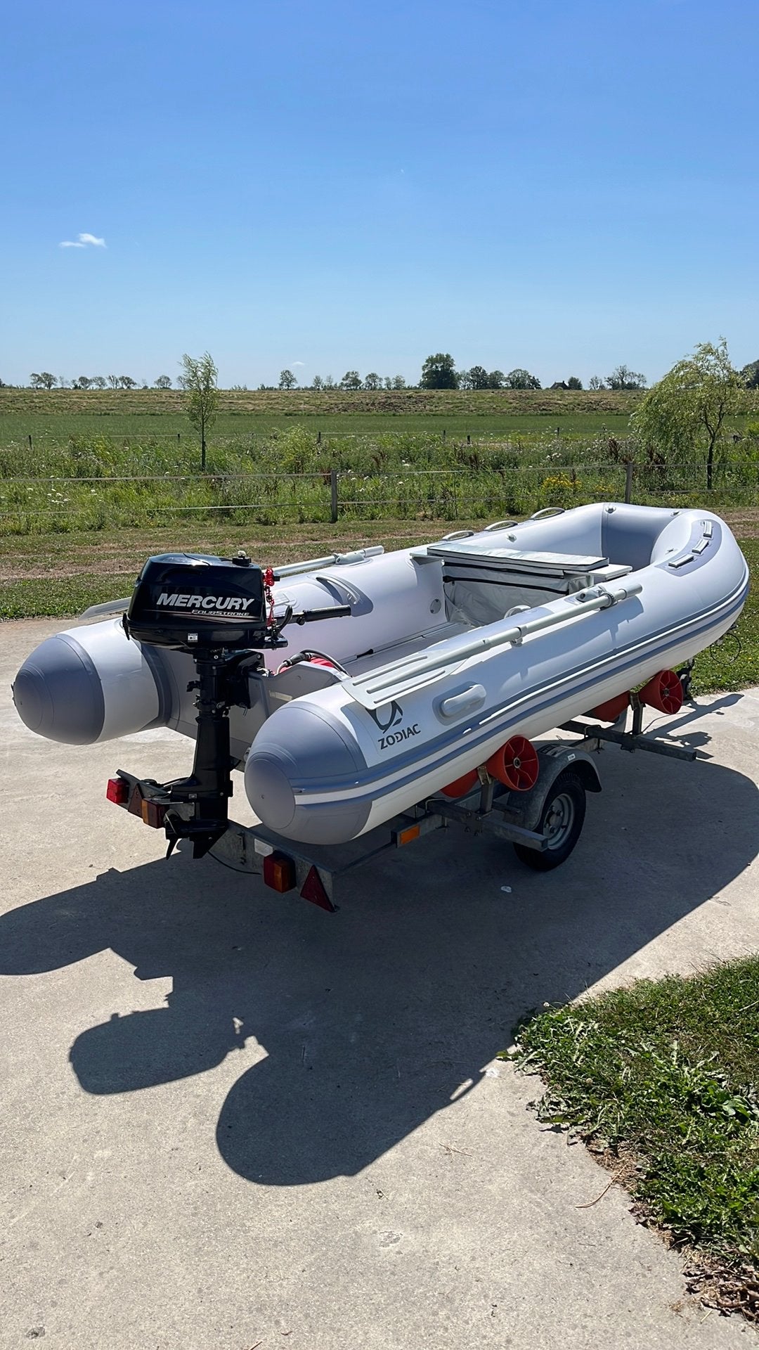 NIEUWE Zodiac Cadet Alu 350 met Motor en Trailer, Ophalen, Aluminium, 6 pk, Pomp