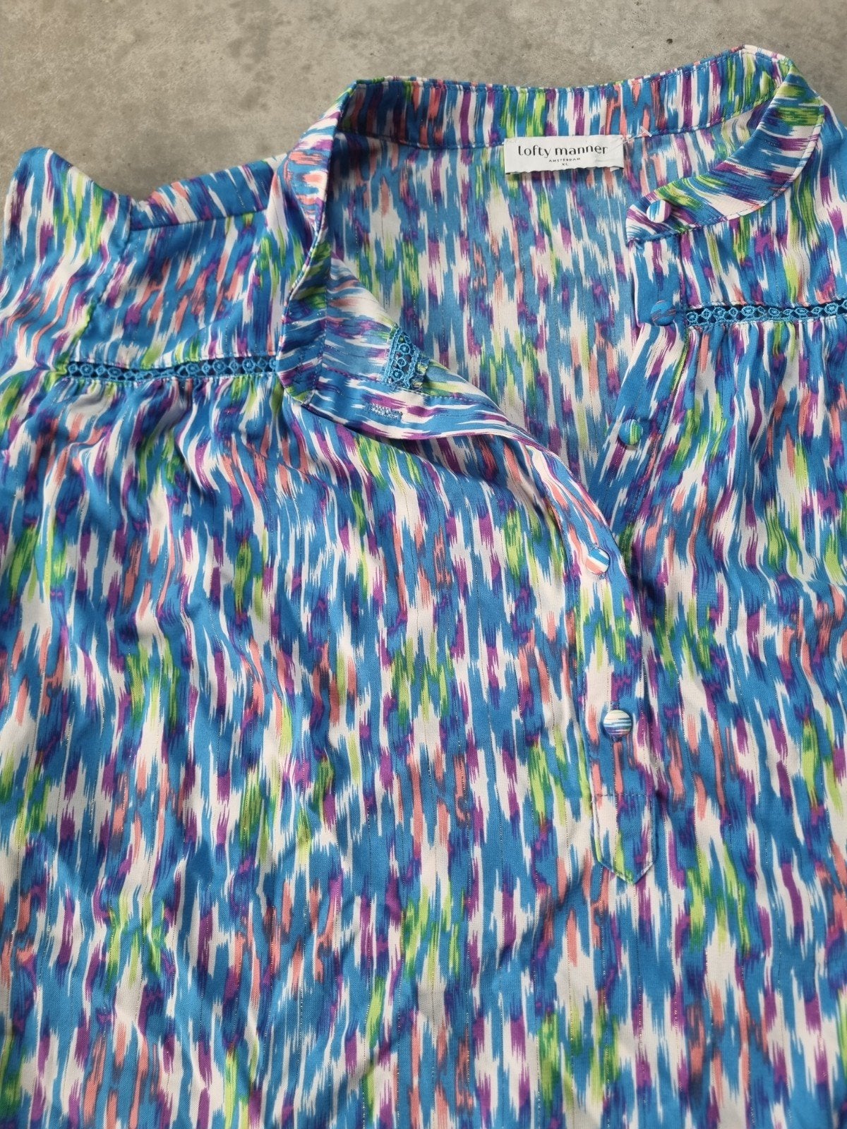 Lofty Manner Blouse met print - Maat XL, Meerkleurig, Lofty Manner, Maat 42/44 (L), Nieuw