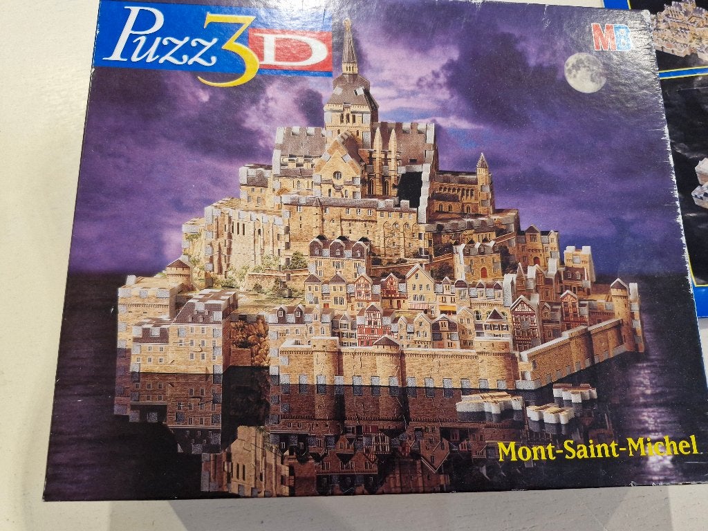 3d puzzel Saint mon michel, Ophalen of Verzenden, 500 t/m 1500 stukjes, Zo goed als nieuw, Rubik's of 3D-puzzel