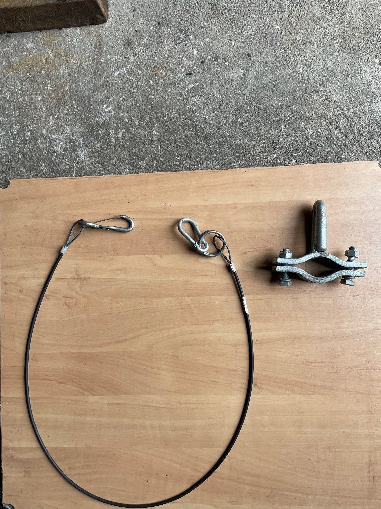 HULPKOPPELING met veer en LOSBREEKKABEL met karabijn haken., Auto-onderdelen, Ophalen of Verzenden
