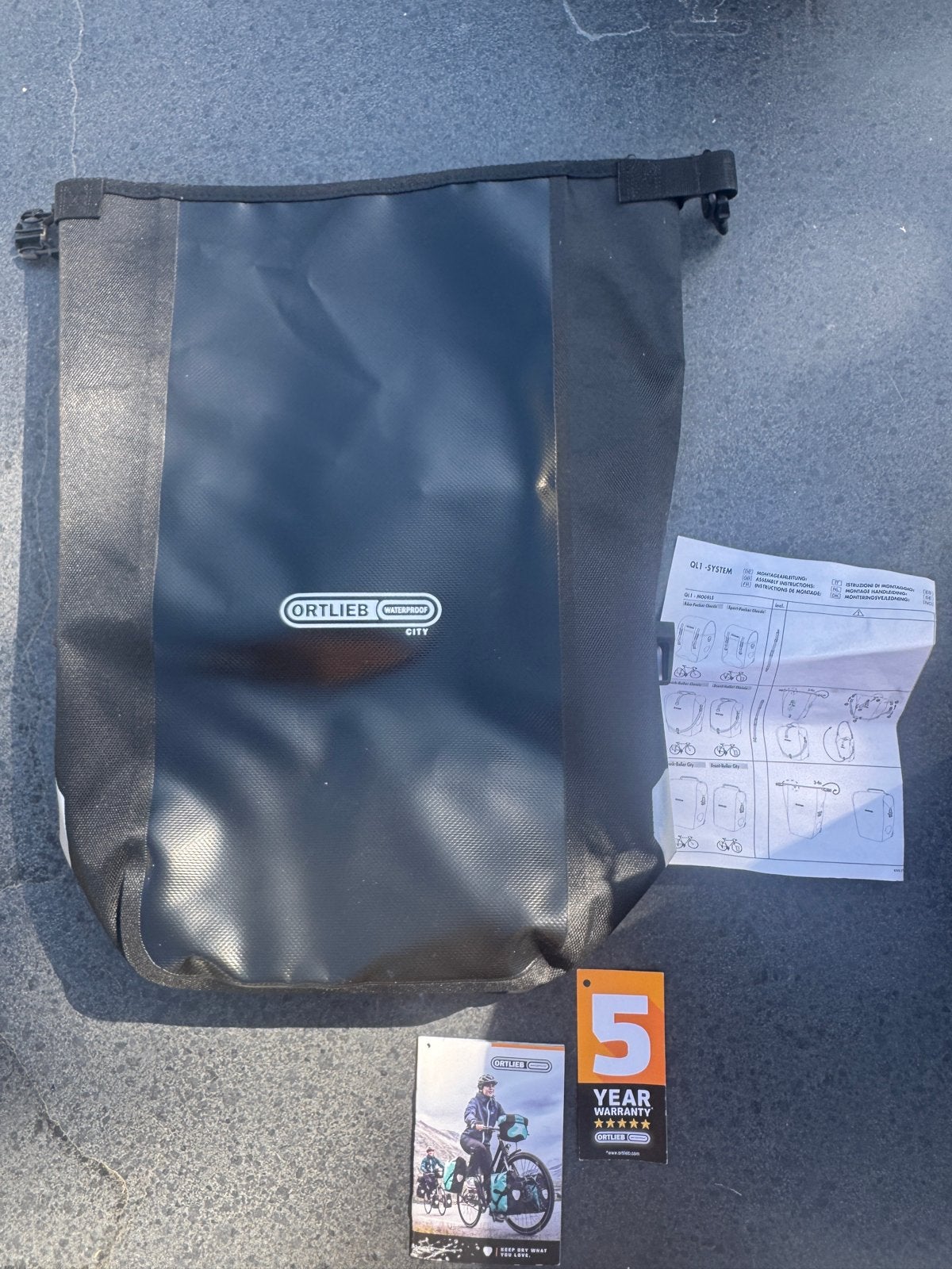 ORTLIEB Back-Roller City Fietstassen Zwart (set van 2), Ophalen of Verzenden, Zo goed als nieuw, Ortlieb