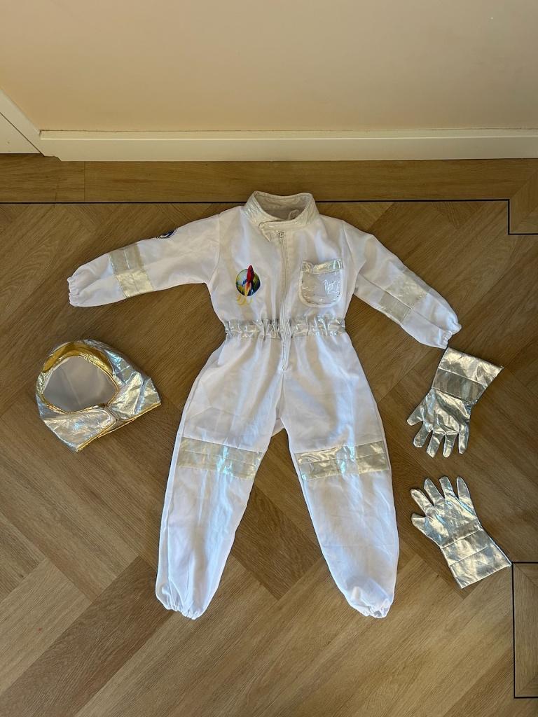 Joya Kids verkleedset ruimte astronaut pak, maat M, Ophalen of Verzenden, Zo goed als nieuw, 110 t/m 116, Jongen of Meisje
