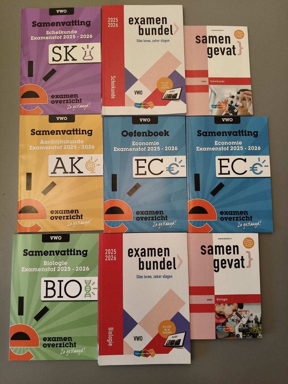 VWO Samenvattingen en examen bundels 2025-2026, Ophalen of Verzenden, Zo goed als nieuw, VWO