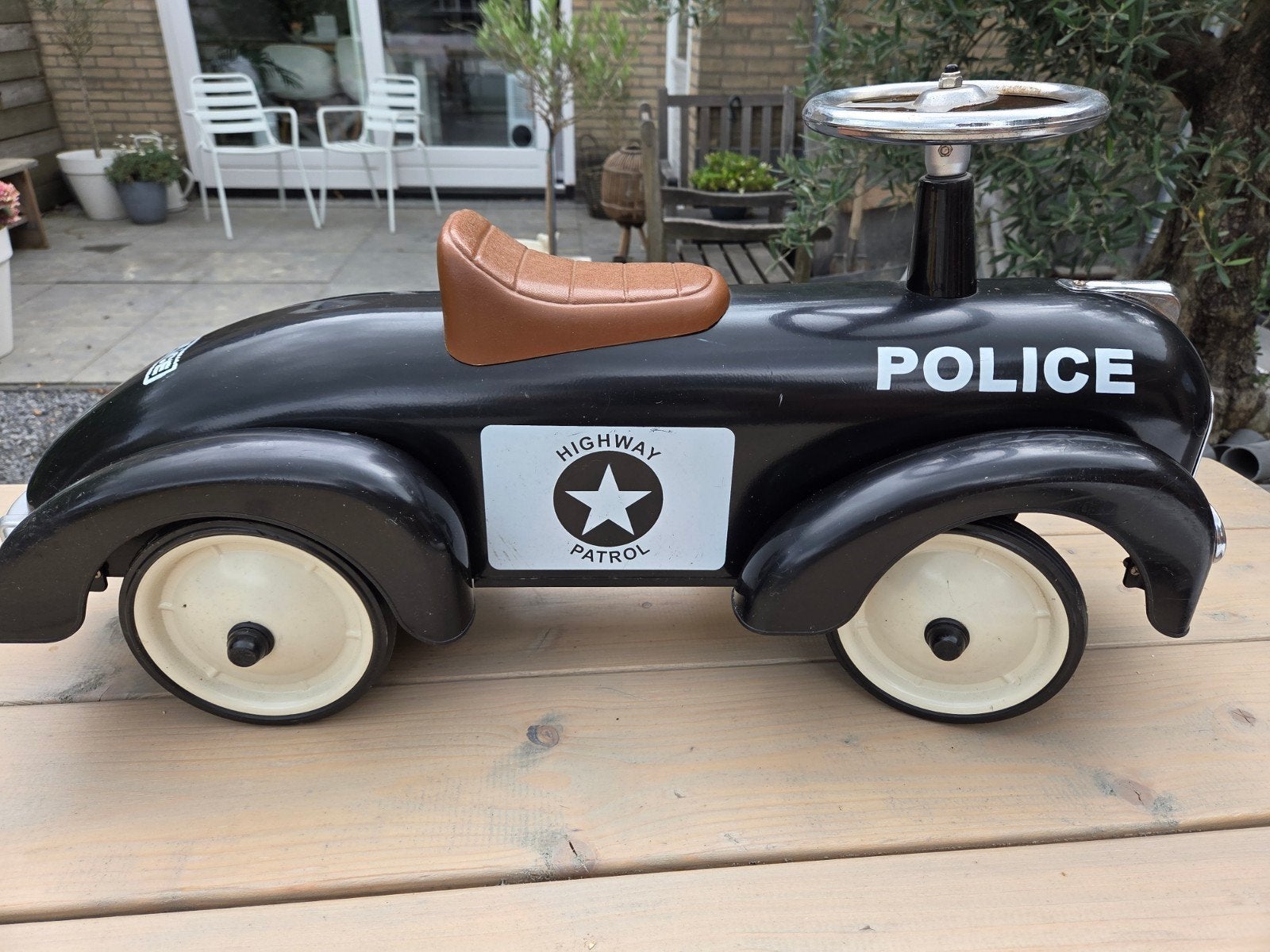 Vintage Politie Loopauto - Highway Patrol, Ophalen of Verzenden, Gebruikt, Loopvoertuig