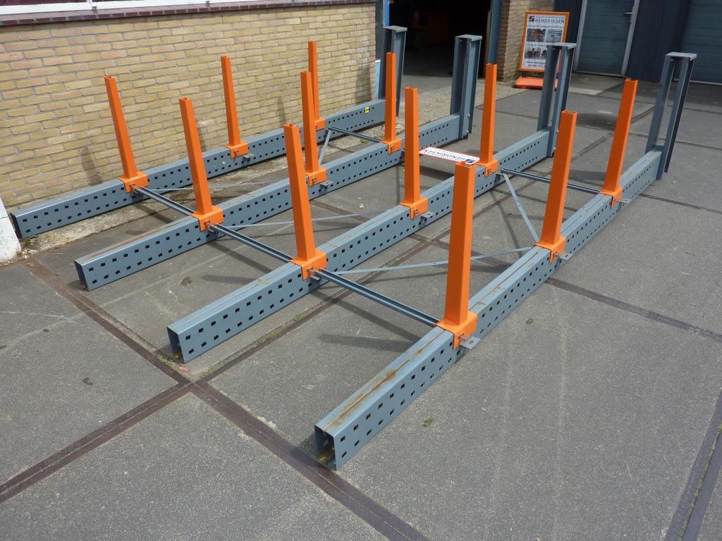 Draagarmstelling, 80cm diep + nieuwe draagarmen 335x106x450, Gebruikt, Handelsonderneming Hendriksen, Ophalen of Verzenden, Munstermanstraat 6 - Hal 3 - Silvolde