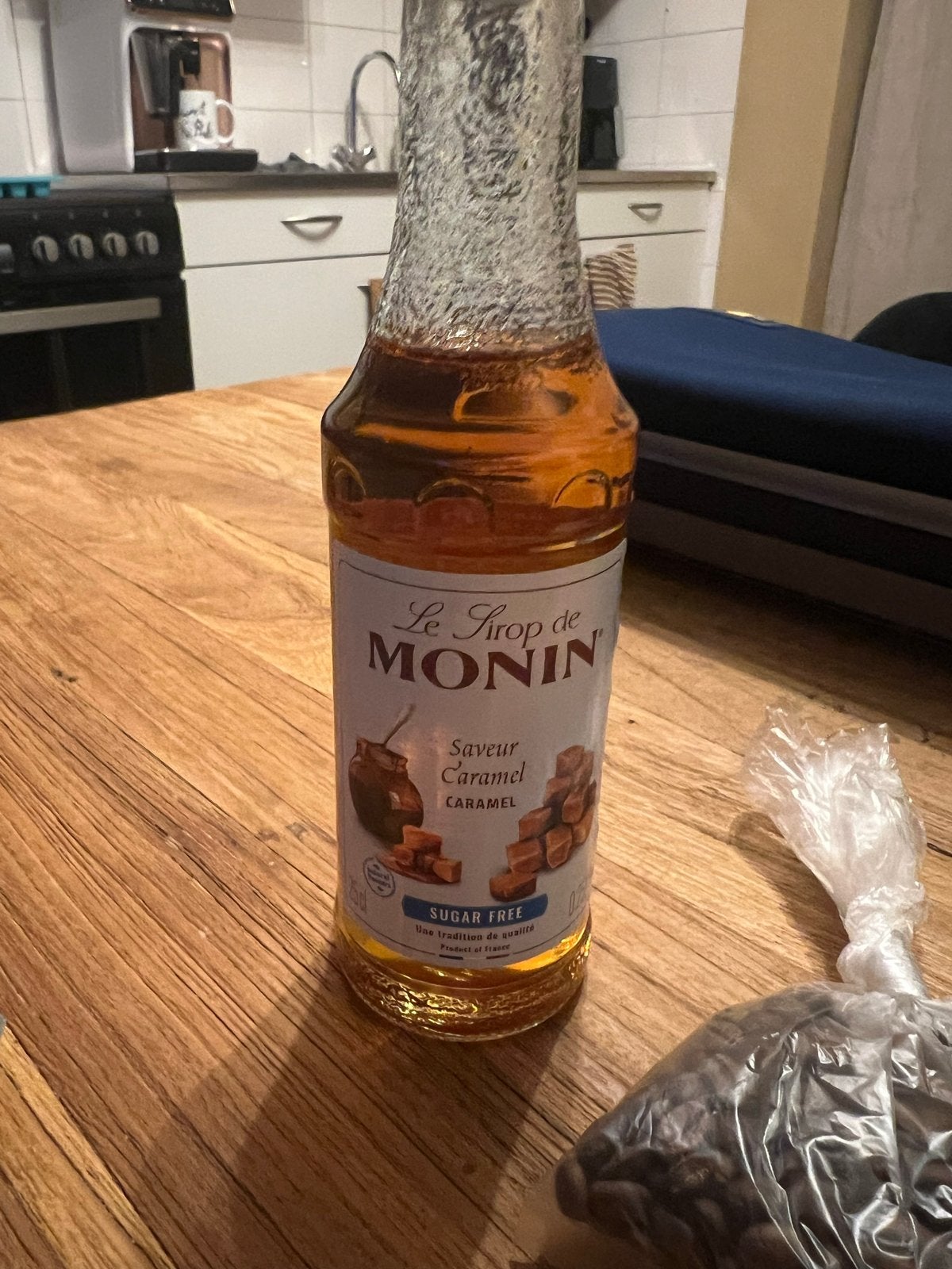 Monin Caramel Sugar Free siroop & koffiebonen, Diversen, Ophalen