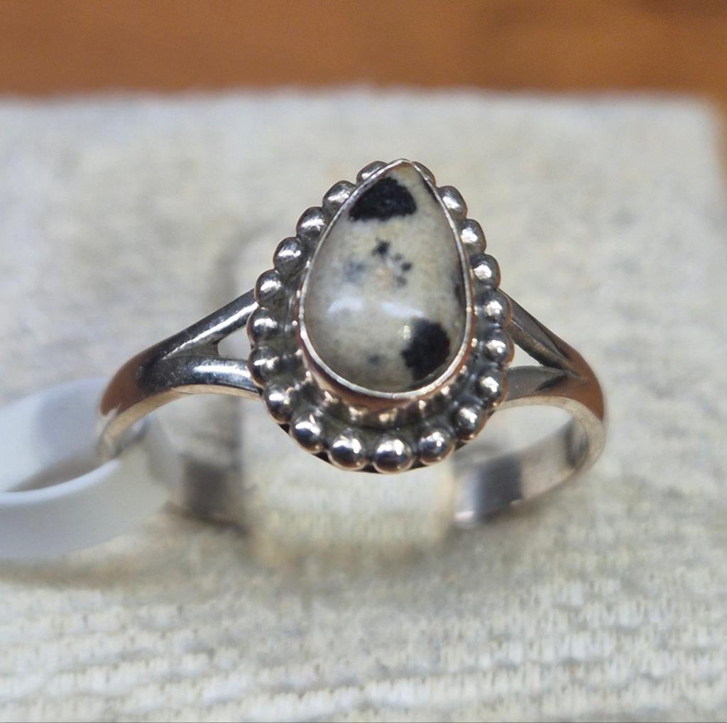 Nieuwe 925 Sterling Zilveren Ring | Dentritische Jaspis, Verzenden, Nieuw, 17 tot 18, Dame