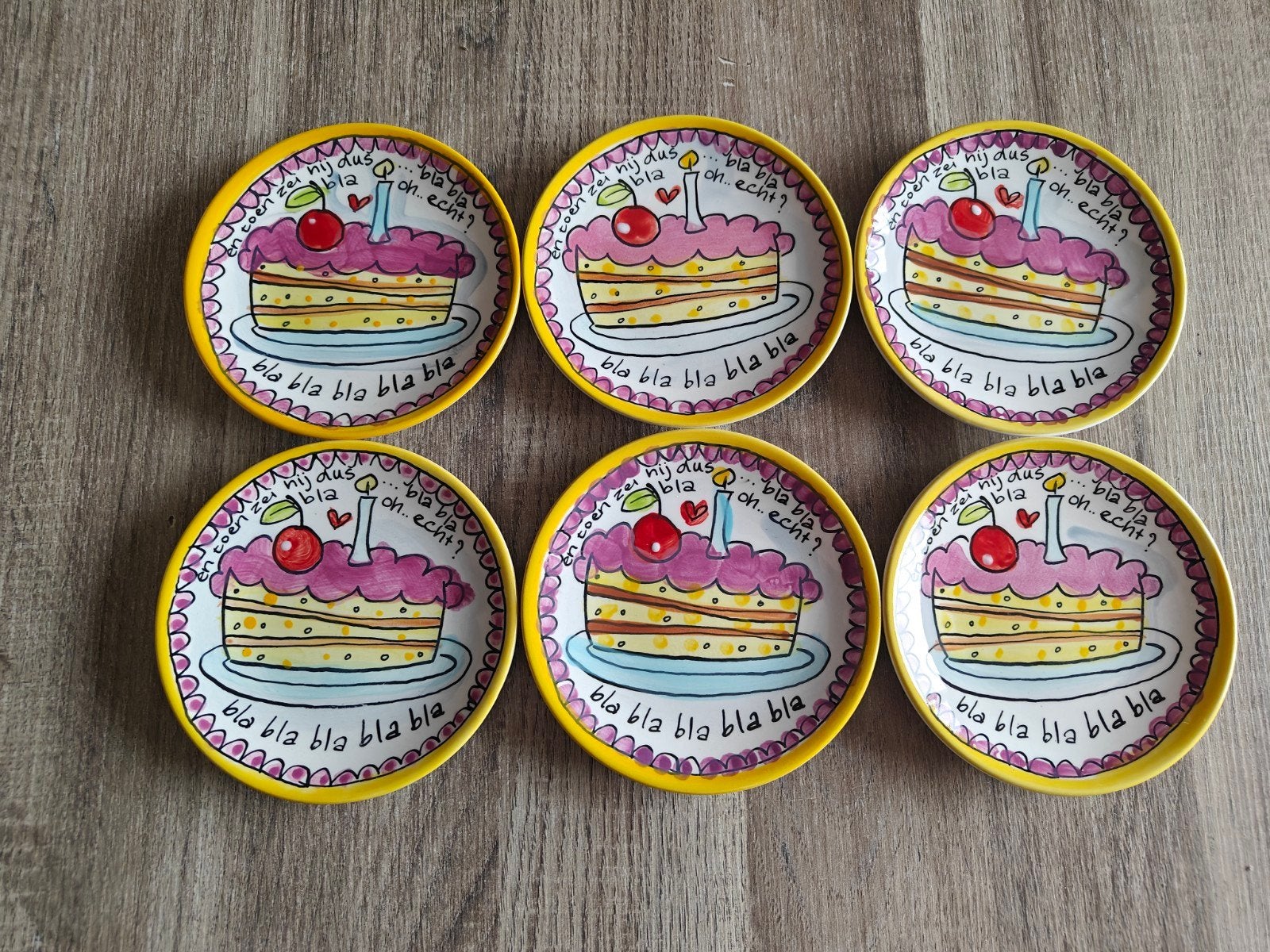 Blond Amsterdam Petit Fours BlaBla ⌀12cm, Nieuw, Ophalen of Verzenden, Bord(en), Modern