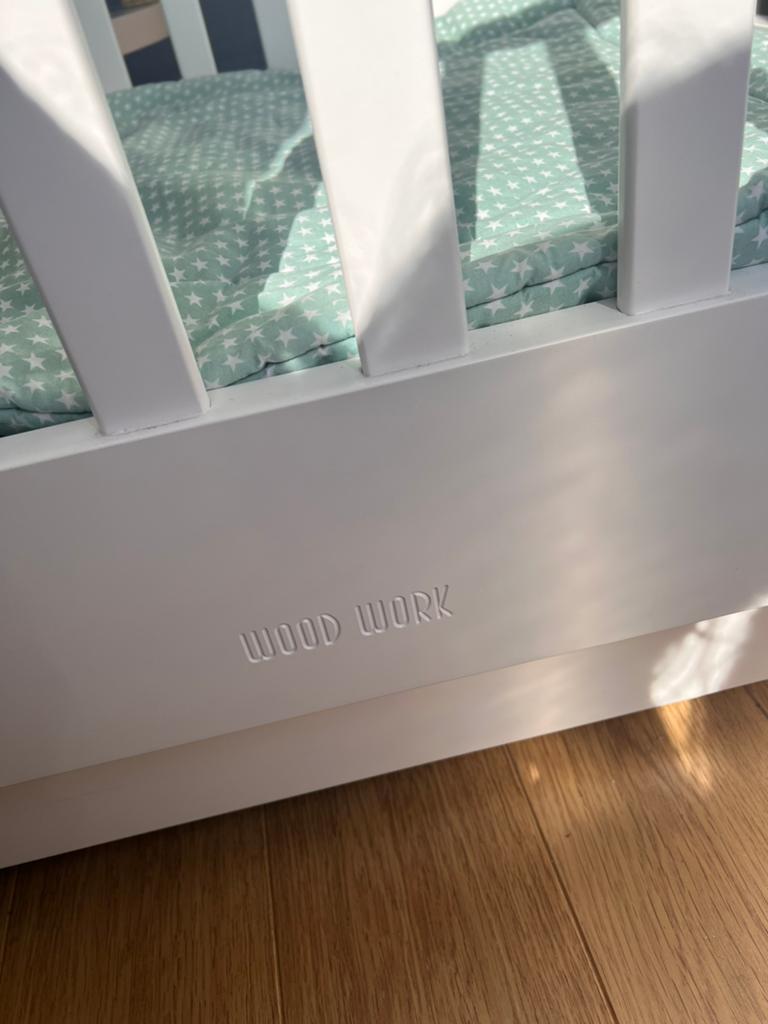 Wood work Box met lade, Ophalen, Gebruikt, Ledikant