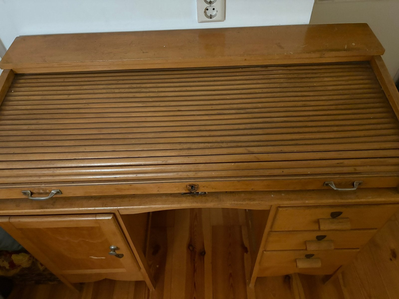Prachtig klassiek bureau met rolsysteem, Huis en Inrichting, Kasten | Secretaires, Ophalen, Gebruikt