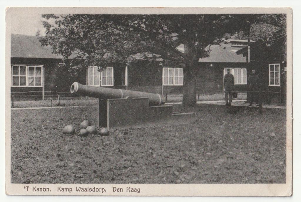 't kanon Kamp Waalsdorp Den Haag oude ansichtkaart, Verzamelen, Verzenden, 1920 tot 1940, Ongelopen, Zuid-Holland