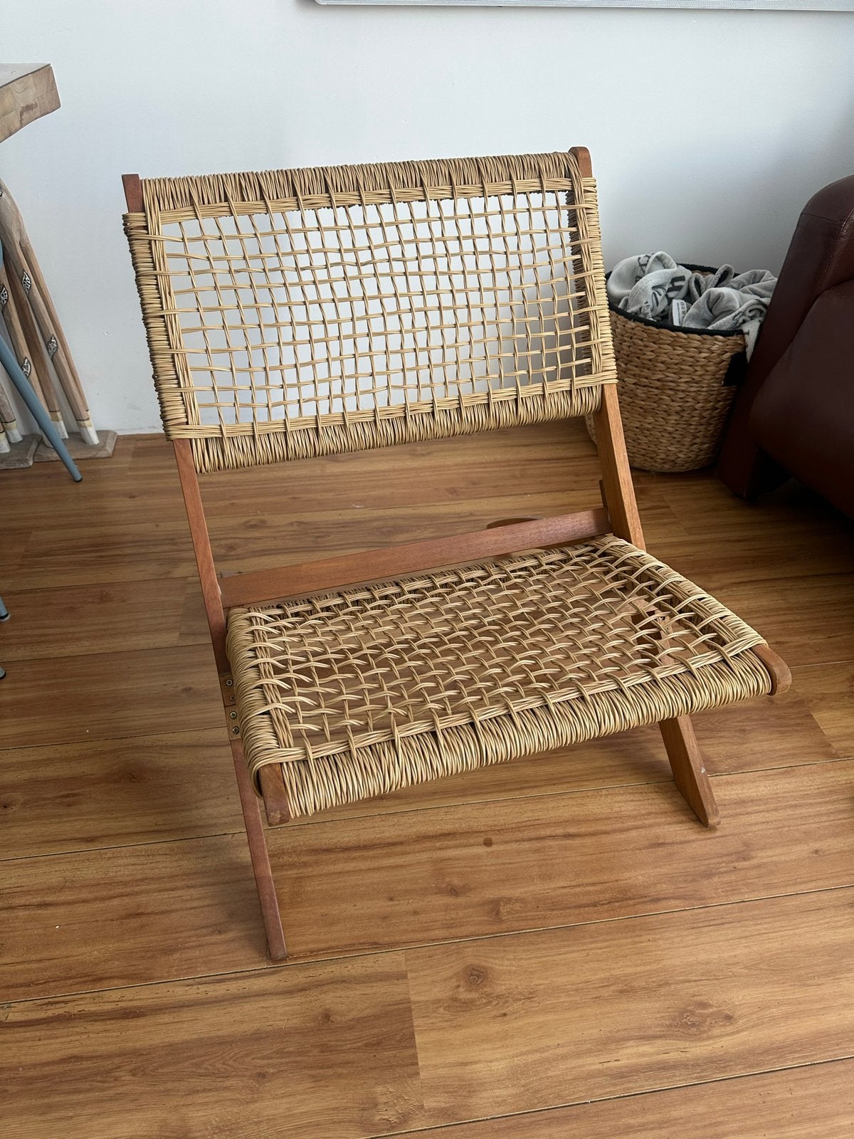 KARE DESIGN COPACABANA Klapstoel van rotan, Ophalen, Overige kleuren, Zo goed als nieuw, Eén