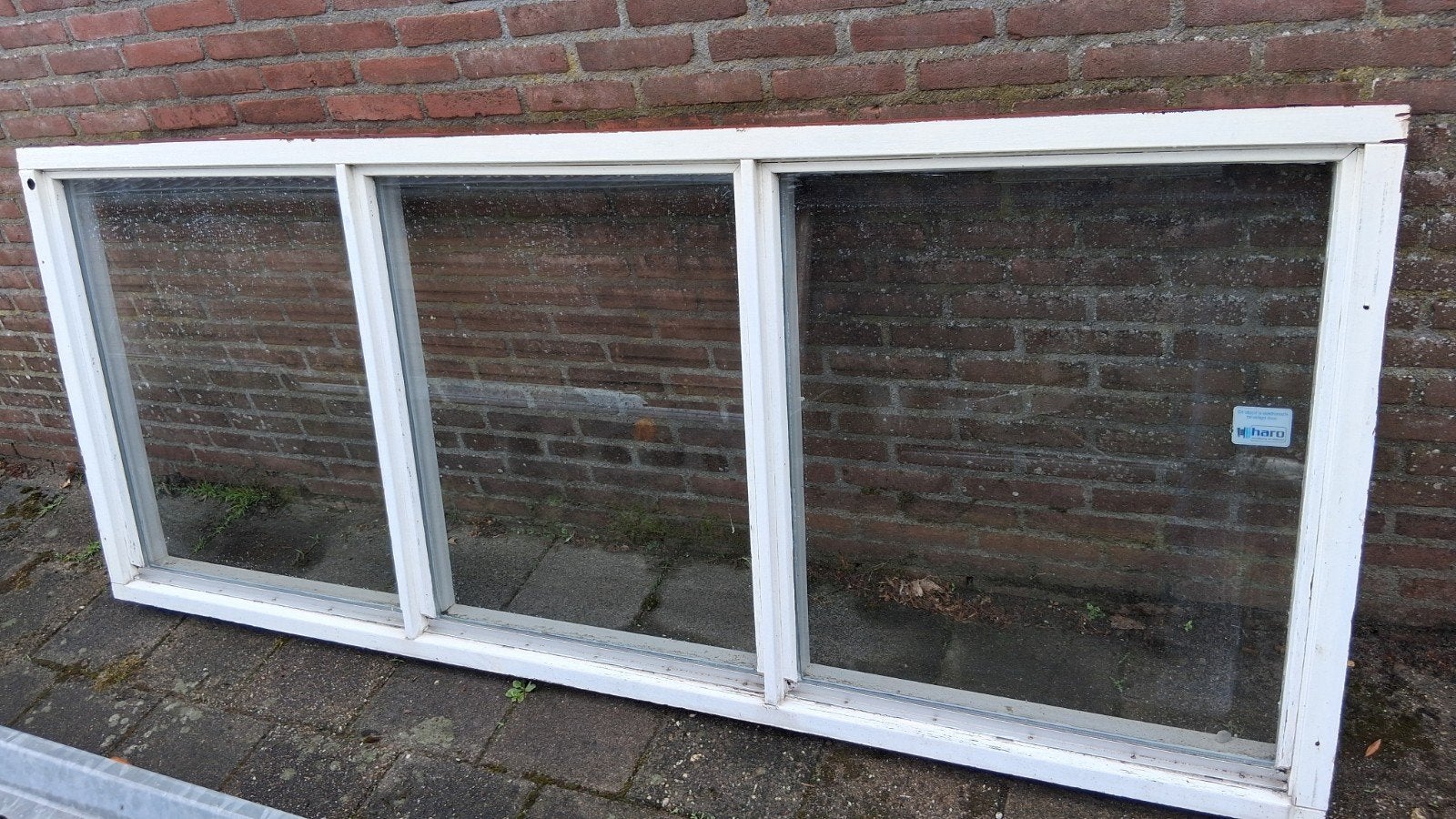 Kozijnen met dubbel glas. 243x100 ,200x100, Doe-het-zelf en Verbouw, Glas en Ramen, Ophalen, Gevelraam of Ruit, Gebruikt, 80 tot 120 cm