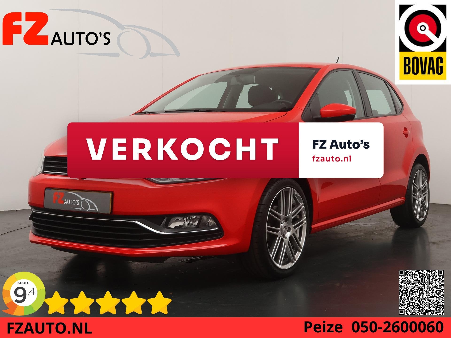 Volkswagen Polo 1.2 TSI Comfortline - Navigatie - Cruise Con, Stof, 4 cilinders, Origineel Nederlands, Bedrijf