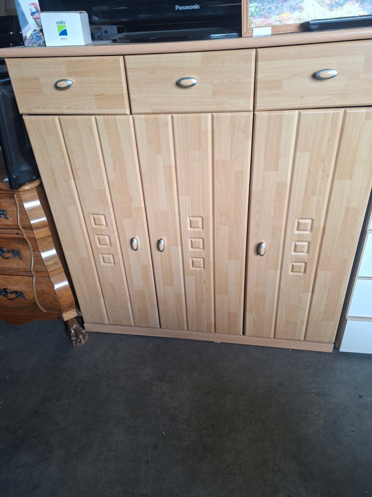 Houten kast met lades en deuren, Ophalen, Gebruikt