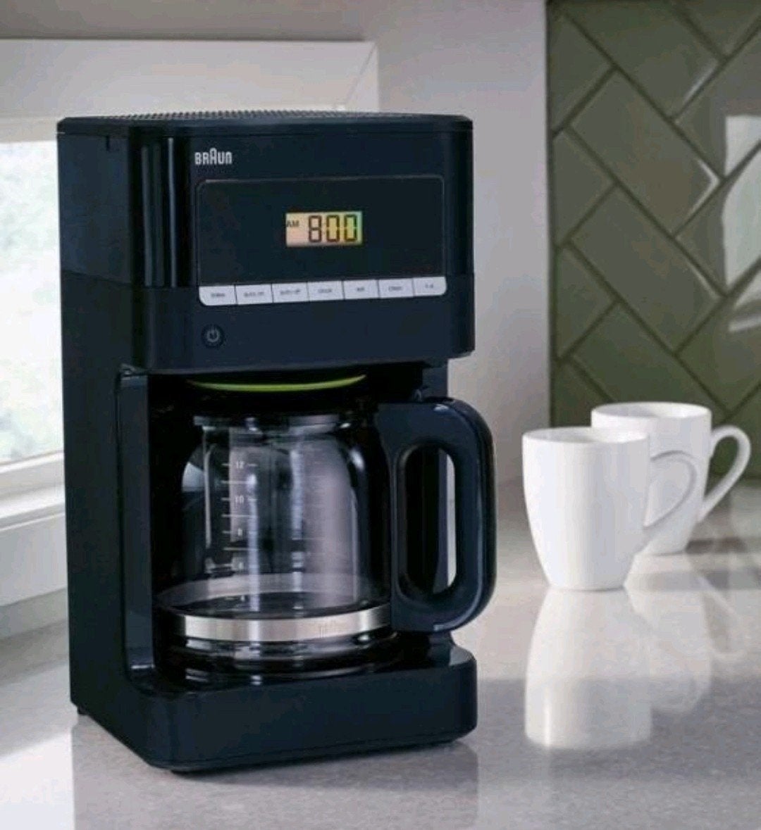Braun Brew Sense 12-Cup Drip Coffee Maker in Black ZGAN, Ophalen of Verzenden, Zo goed als nieuw