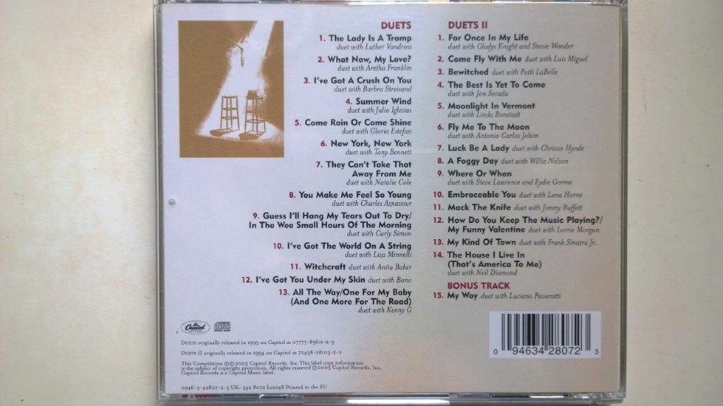 Frank Sinatra - Duets And Duets II, Ophalen of Verzenden, Zo goed als nieuw, Jazz, Album