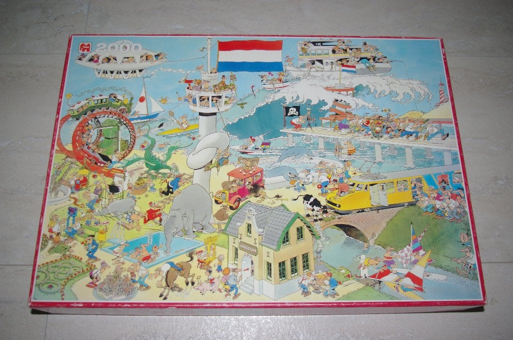 " Jan van Haasteren " puzzels drie stuks, Ophalen of Verzenden, 500 t/m 1500 stukjes, Zo goed als nieuw