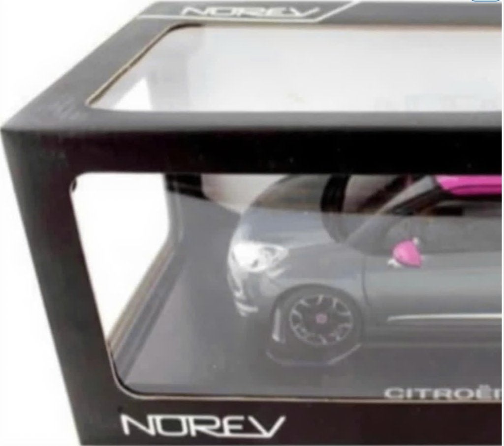 CITROEN DS3 2011 GRIJS & FUCHSIA 1/18 NOREV Ref. 181544, Hobby en Vrije tijd, Modelauto's | 1:18, Verzenden, Nieuw, Auto, Norev