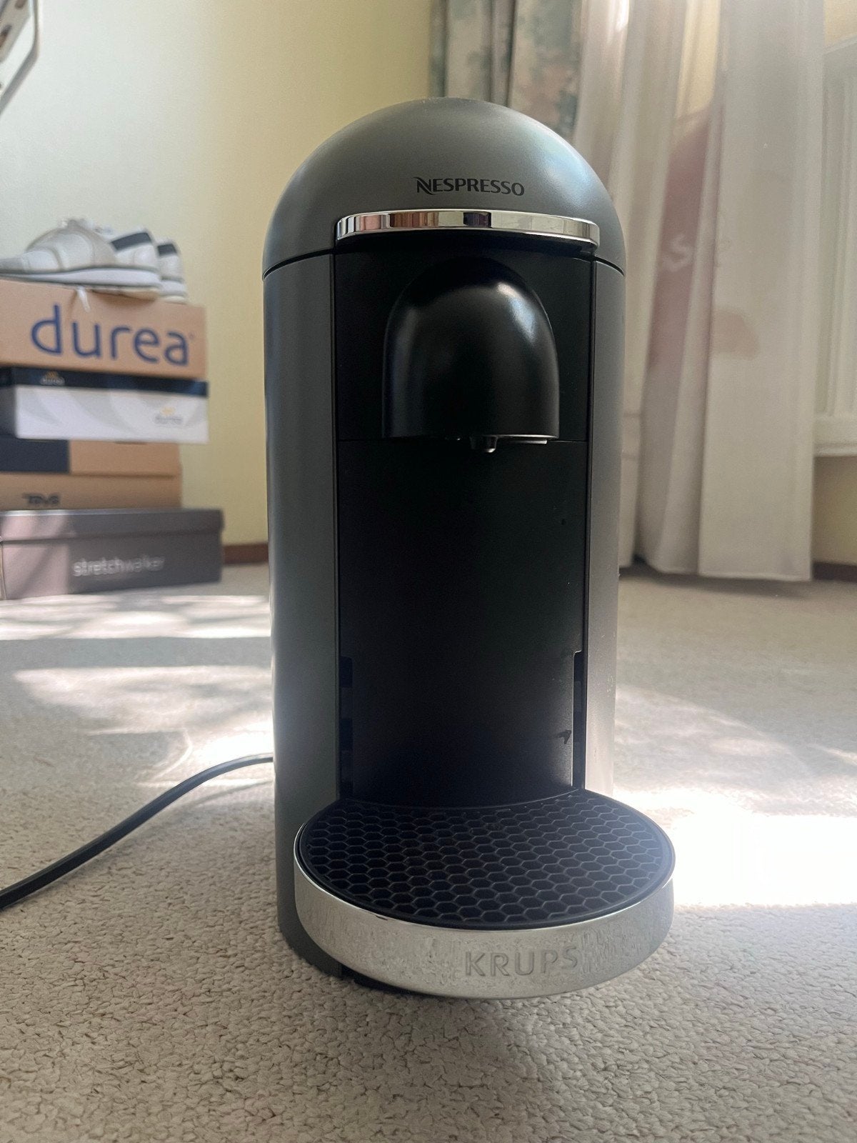 Nespresso Vertuo Plus Krups Koffiemachine - Zo goed als nieu, Ophalen, 10 kopjes of meer, Koffiemachine, Zo goed als nieuw