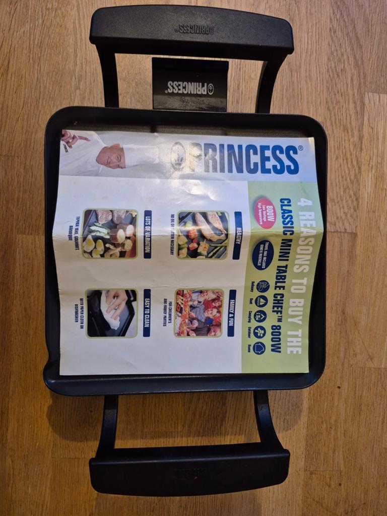 Princess Classic Mini Table Chef 800W - Zo goed als nieuw, Ophalen of Verzenden, Zo goed als nieuw, Tafelgrill