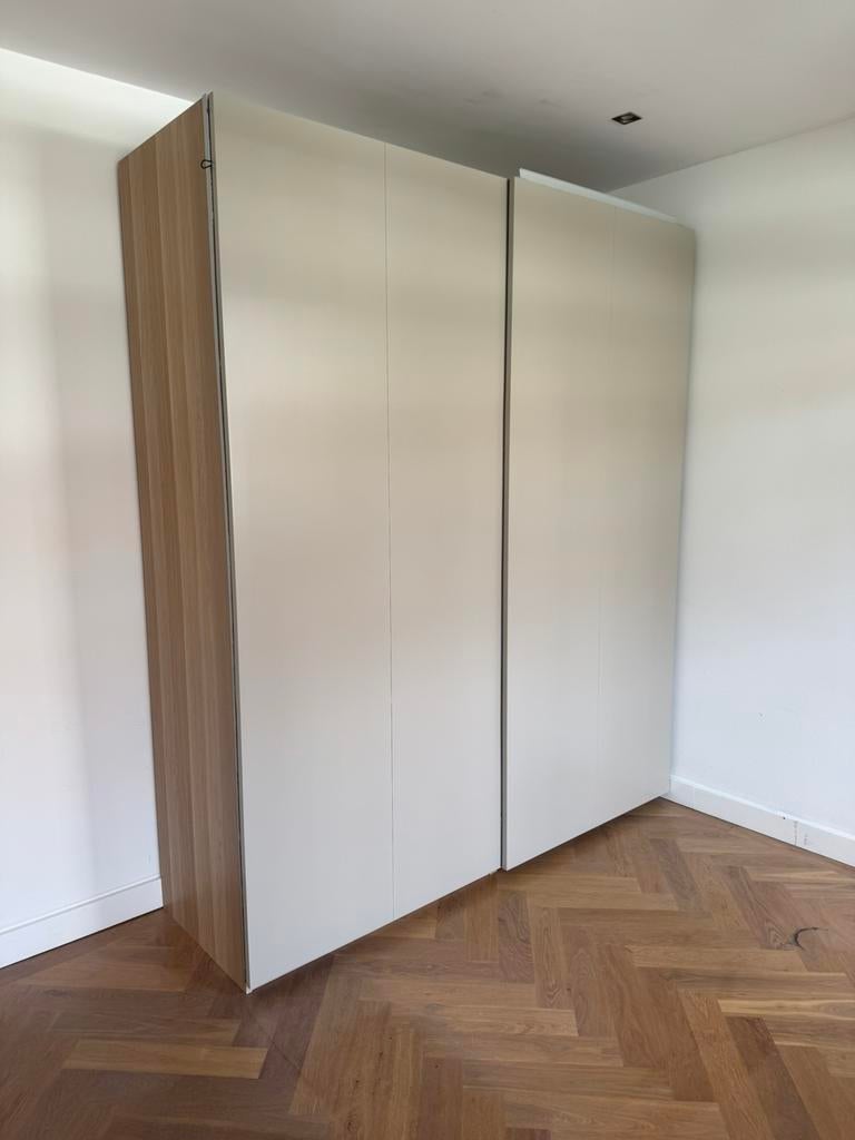 IKEA PAX schuifduren 200x236 grijsbeige, Ophalen, 200 cm of meer, IKEA PAX HASVIK, Zo goed als nieuw