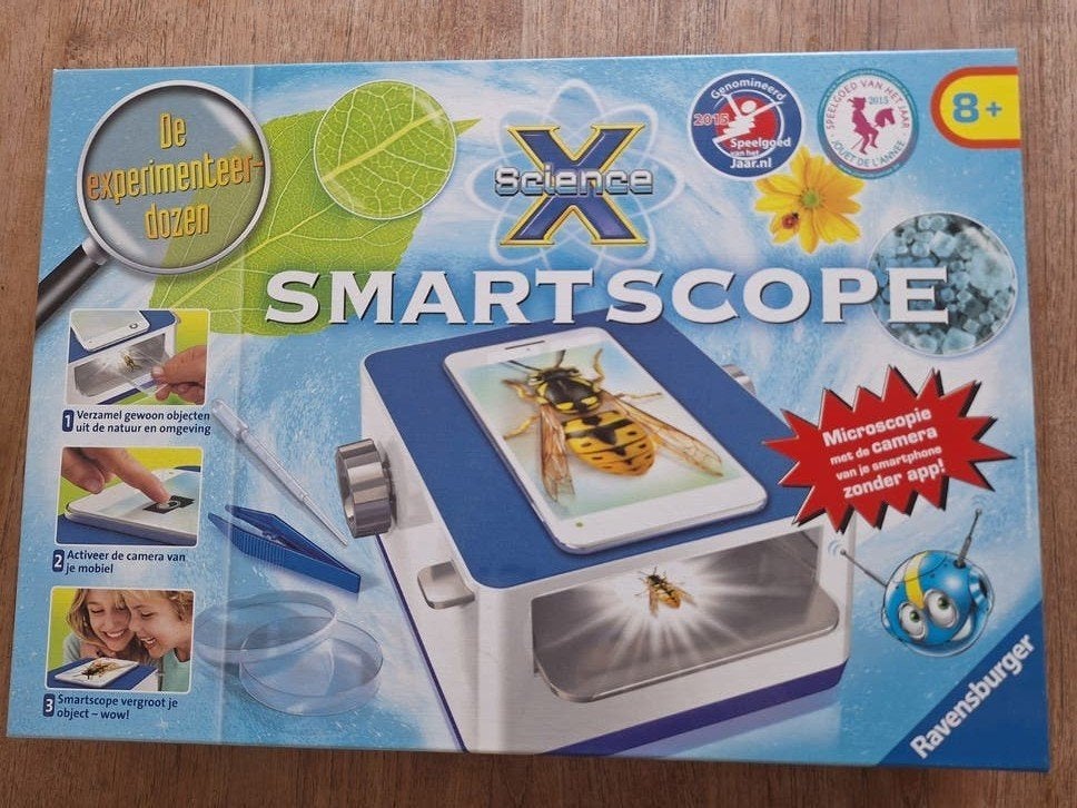 Ravensburger Science X Smartscope Microscoop voor smartphon, Ophalen, Zo goed als nieuw