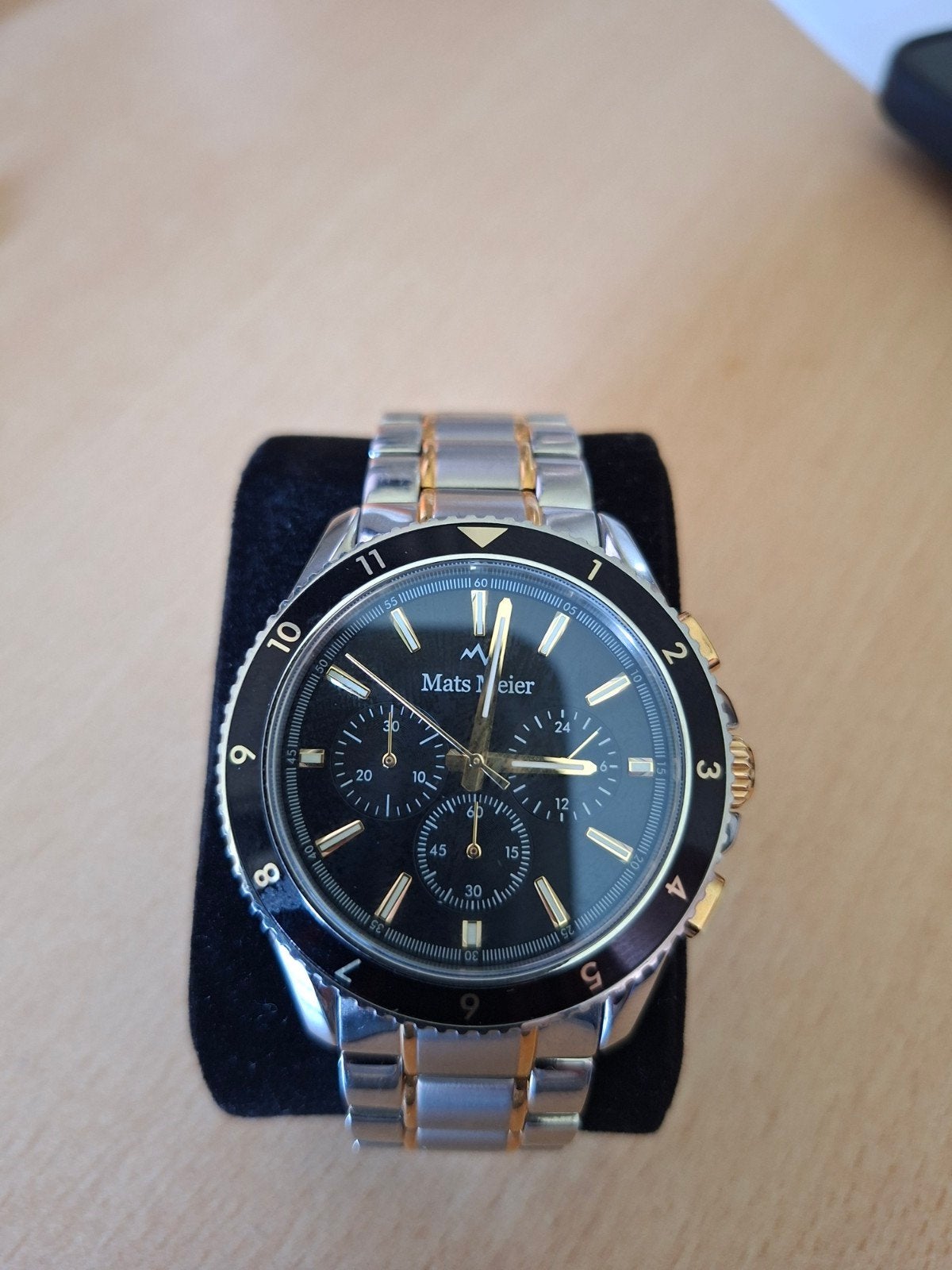 Chique Sportief Mats Meier Herenhorloge, Waterdicht 10 ATM, Overige merken, Staal, Staal, Polshorloge