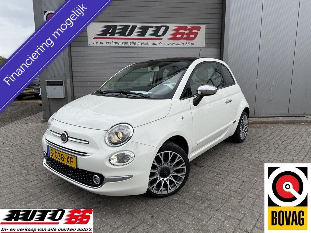 Fiat 500 1.2 Lounge APK tot 08-2027, Voorwielaandrijving, Stof, Gebruikt, 4 cilinders
