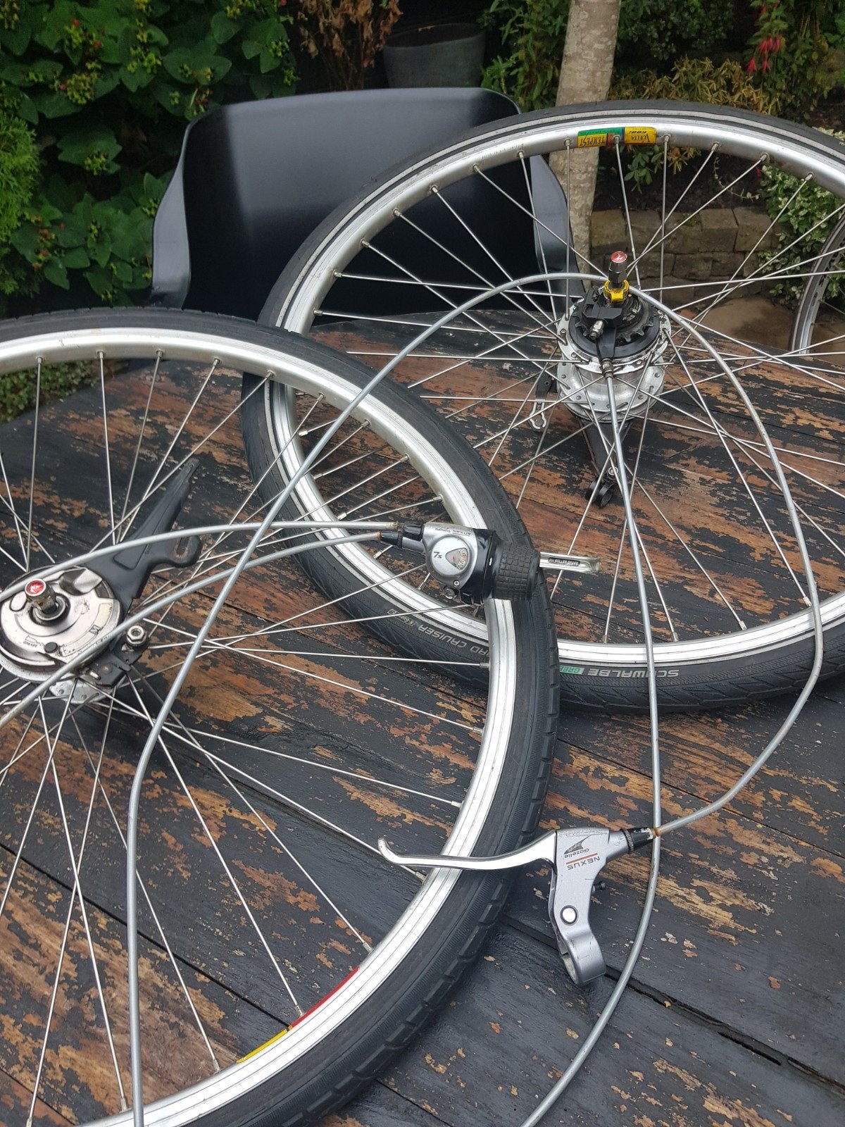 Onderdelen o.a. fietswielen 28" Gazelle city Davos, Ophalen of Verzenden, Gebruikt, Gazelle