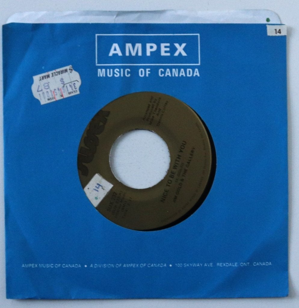 Jim Gold & The Gallery -Nice To Be With You -7in single-1972, Ophalen, 1970 - 1979, Gebruikt, 7 inch