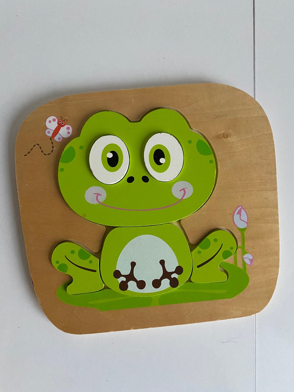 Houten puzzel kikker, Ophalen of Verzenden, Zo goed als nieuw, Overige typen