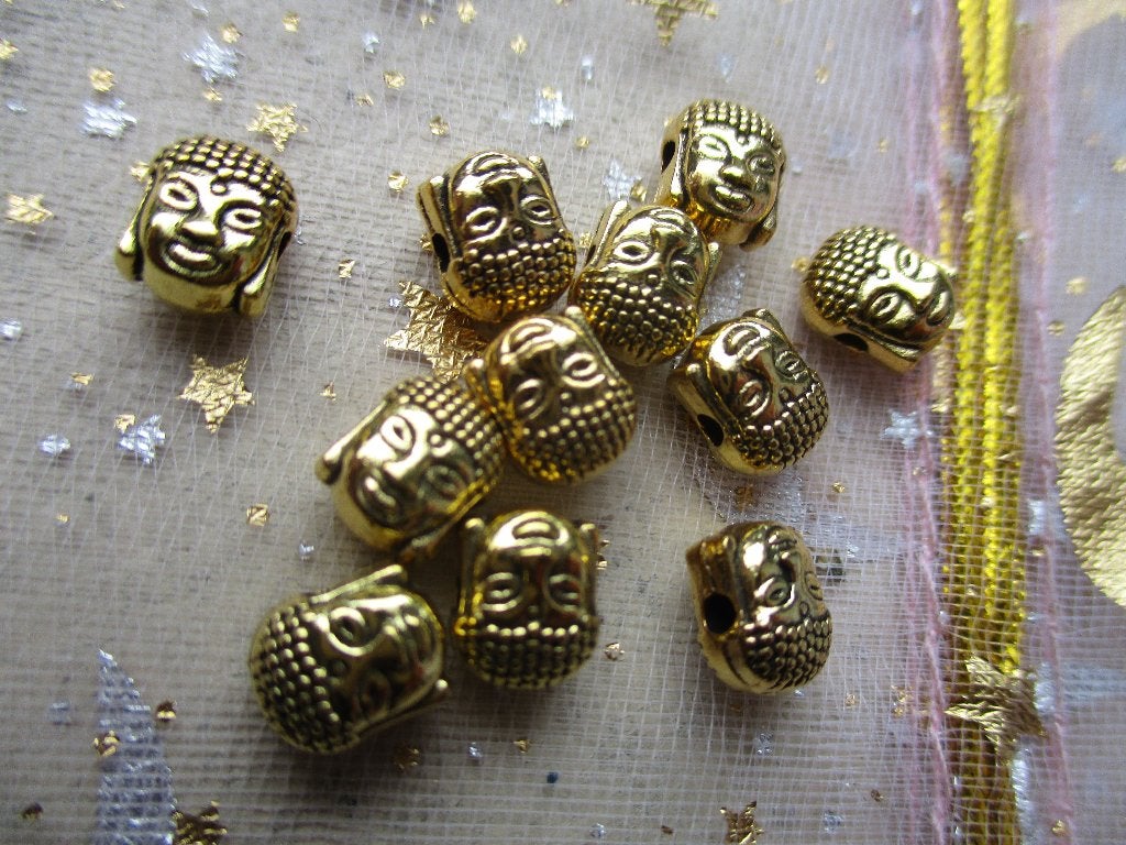 871/ gold plated DQ boedha kralen, Ophalen of Verzenden, Nieuw, Kraal