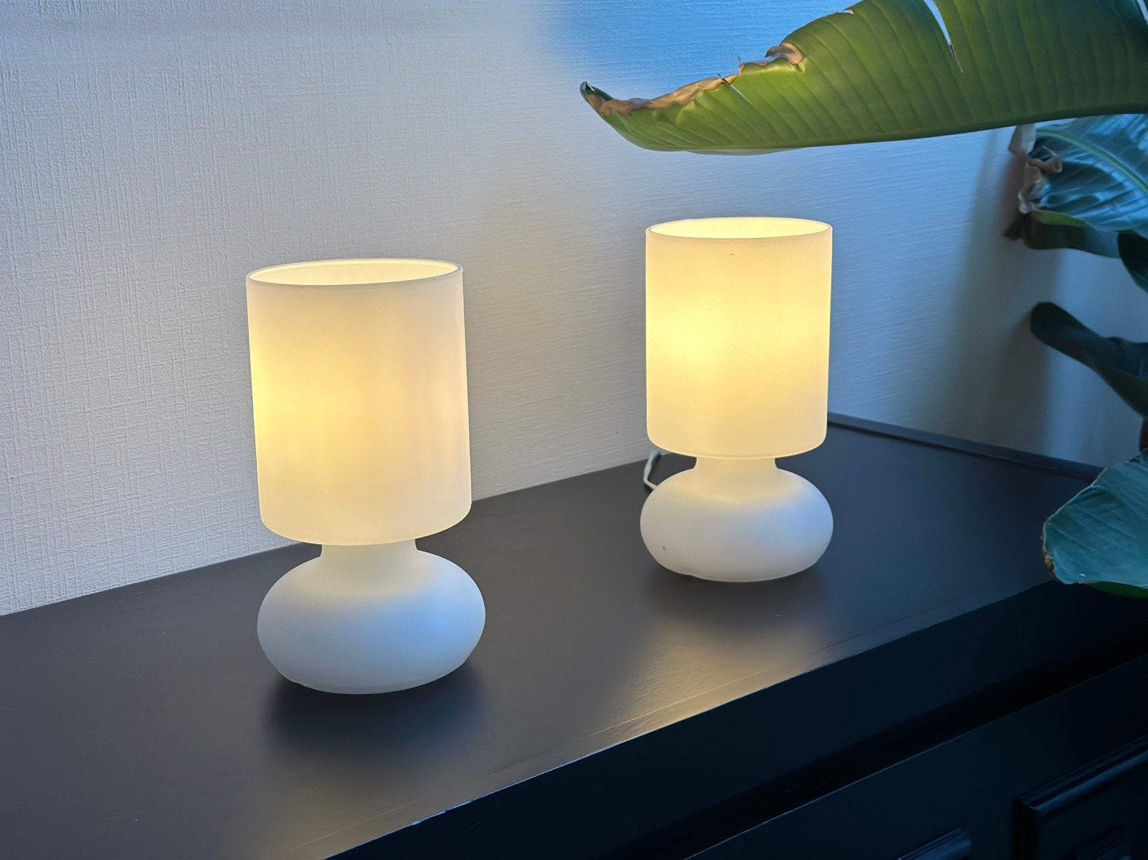 Vintage Lykta tafellampen | Set van twee, Ophalen, Bureaulamp, Keramiek, Wit