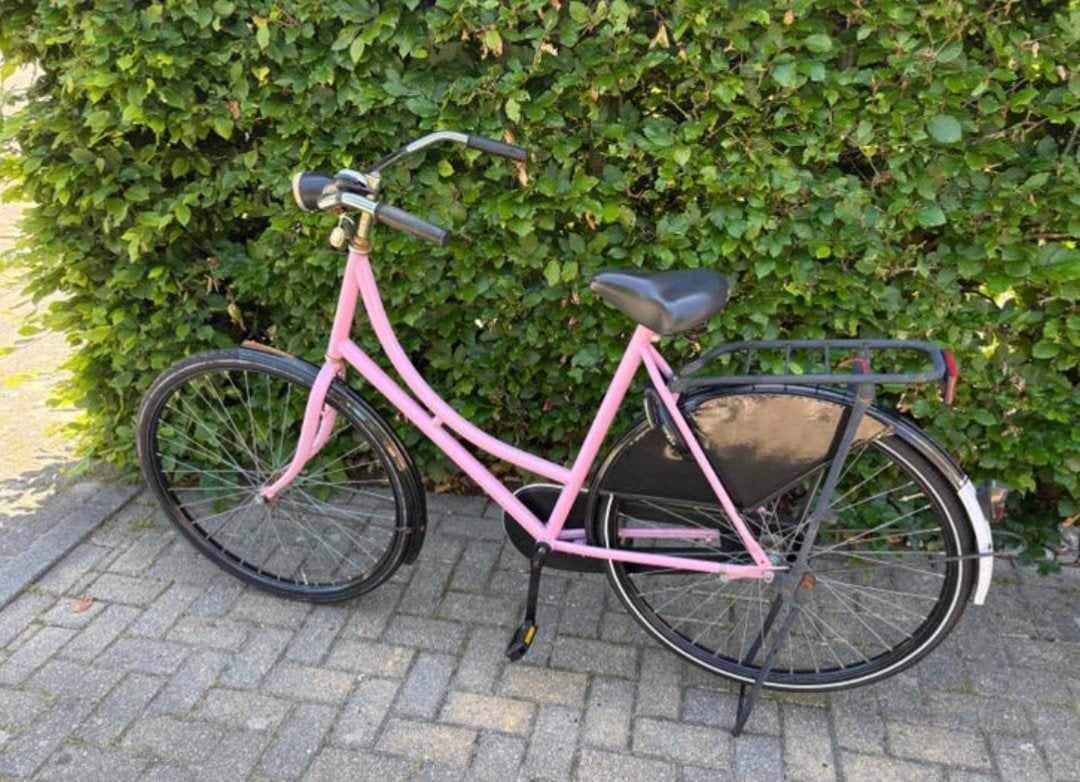 Mooie Roze Dames Omafiets met Nieuwe Trappers en trapas, Overige merken, Terugtraprem, Ophalen of Verzenden, 53 tot 56 cm