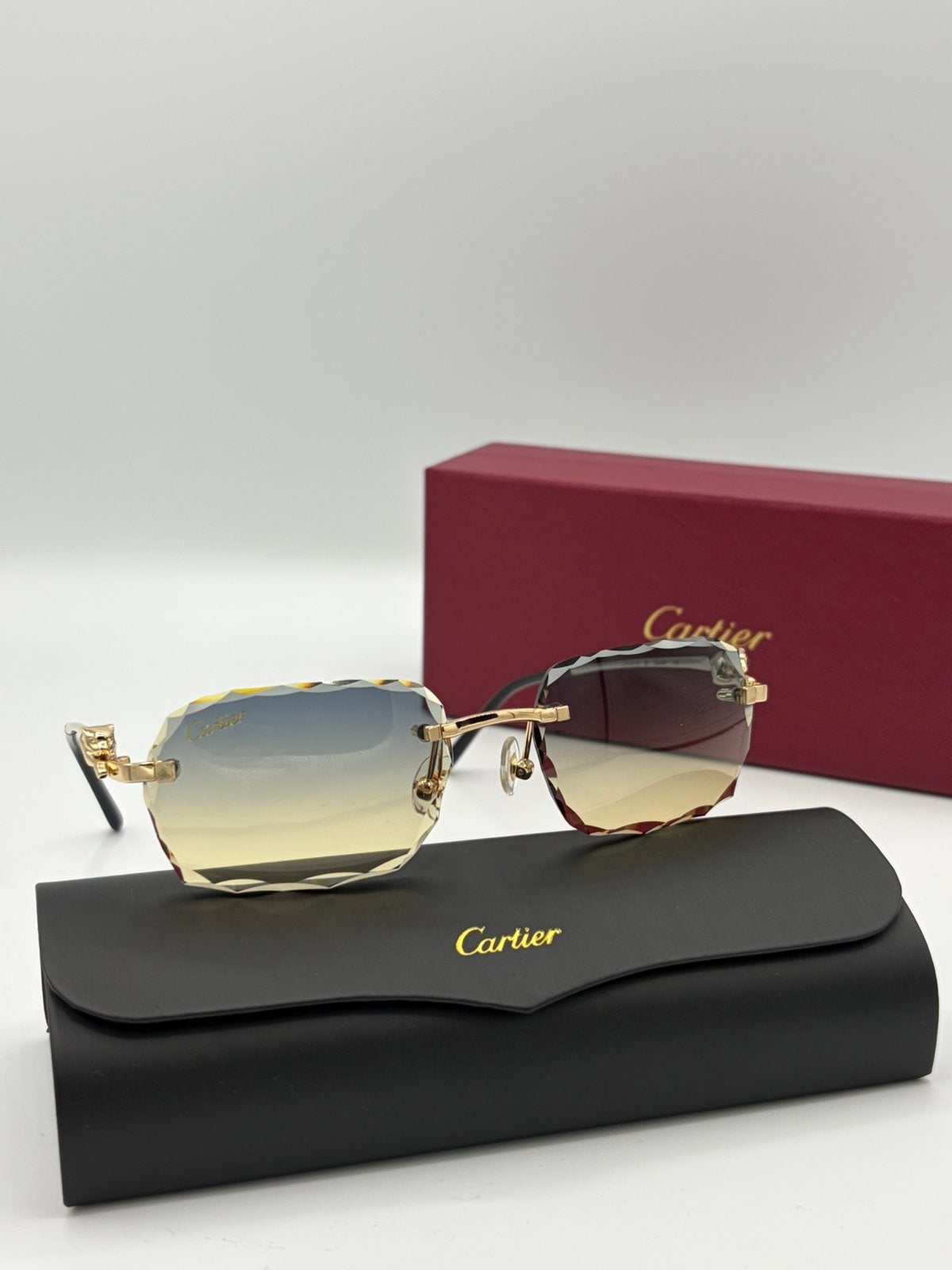 Cartier Panthera Goud/Blauw-Geel, Overige merken, Blauw, Nieuw, Ophalen of Verzenden