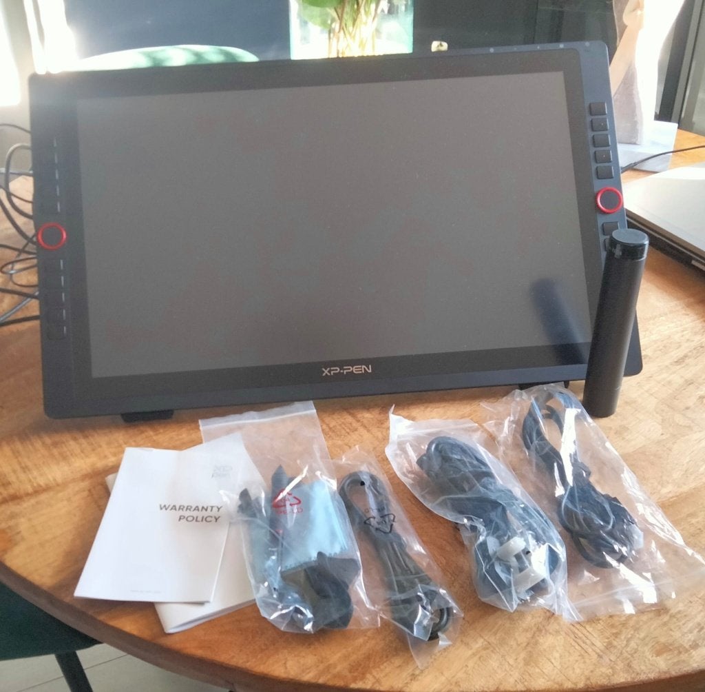 X-pen Artist 22R Pro tekentablet + Beschermhoes / koffer, Computers en Software, Multi-touch, Ophalen of Verzenden, Zo goed als nieuw