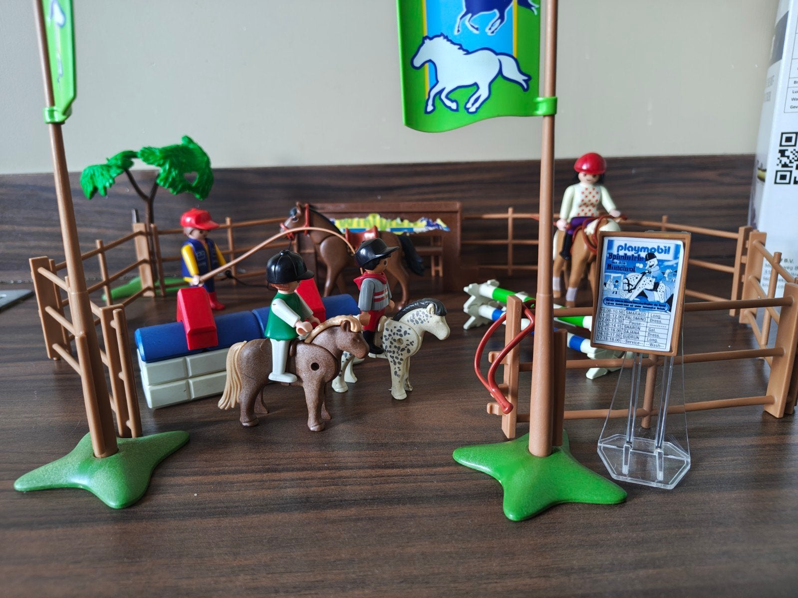 Playmobil paarden springwedstrijd, Ophalen of Verzenden, Zo goed als nieuw, Jongen of Meisje