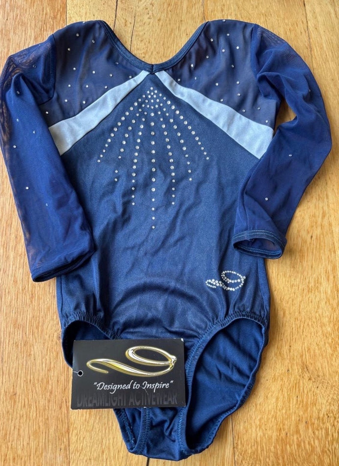 Dreamlight Activewear Turnpakje Maat 8-10jaar (M), Blauw, Overige typen, Ophalen of Verzenden, Zo goed als nieuw