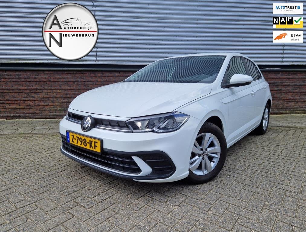 Volkswagen POLO 1.0 ACC Lane assist Front assist Digital Coc, Auto's, Stof, Wit, Bedrijf, Handgeschakeld