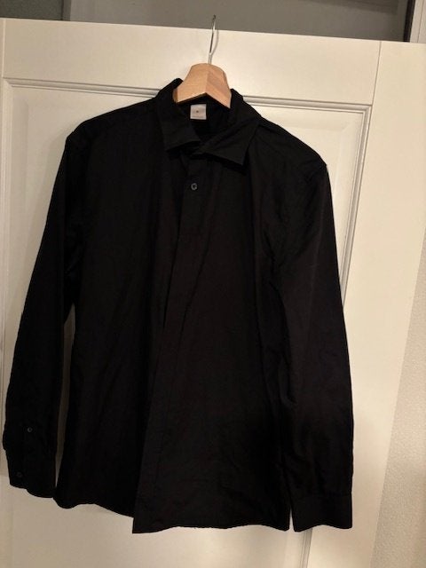 Zwarte blouse/overhemd maat S, Onbekend, Halswijdte 38 (S) of kleiner, Zwart, Ophalen of Verzenden