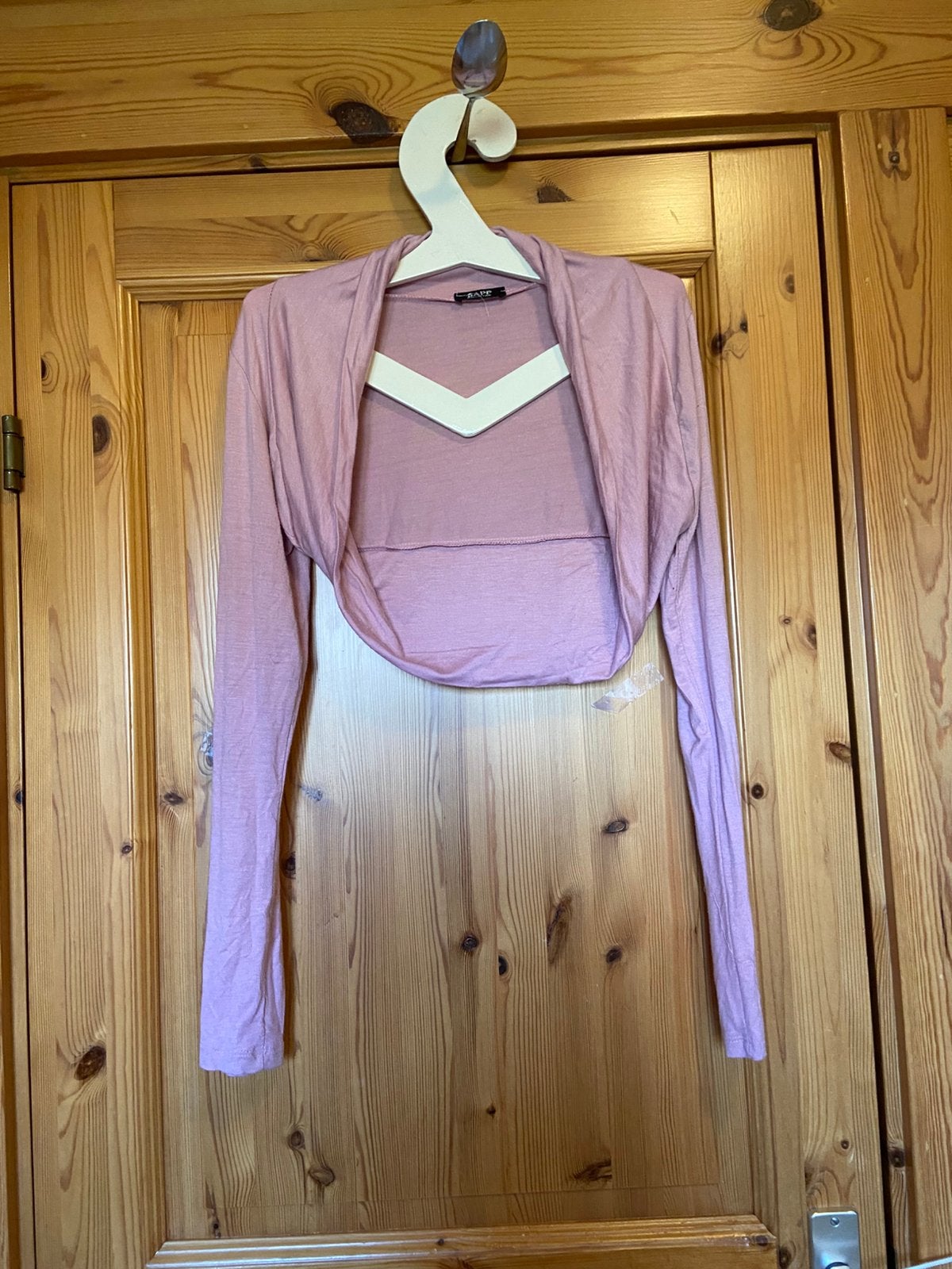 Bolero vest roze lange mouwen 42/44 sapp, Ophalen of Verzenden, Zo goed als nieuw, Maat 42/44 (L), Roze