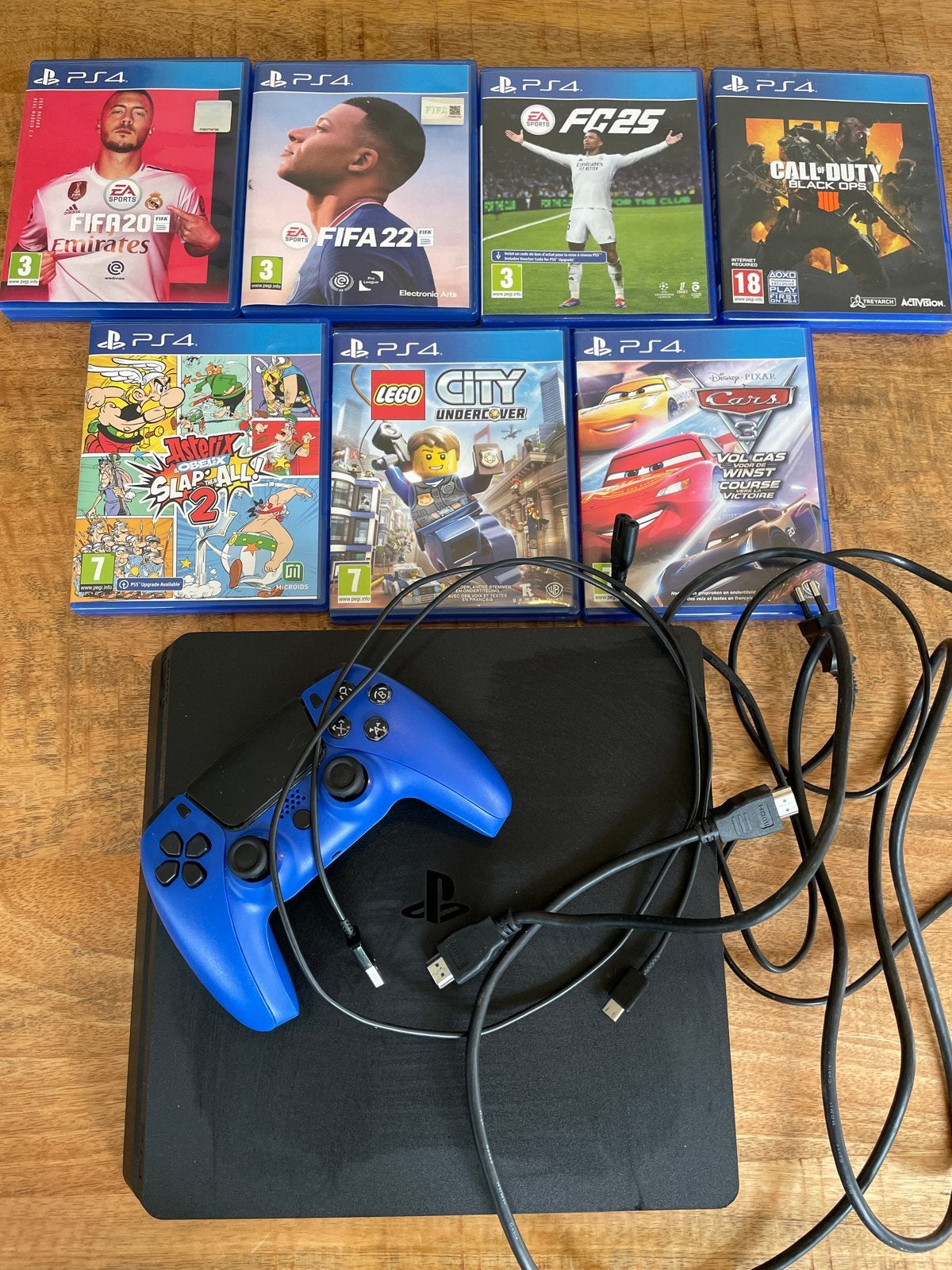 PS4 met 7 spellen en controller, Ophalen, Gebruikt, Vanaf 18 jaar, Overige genres
