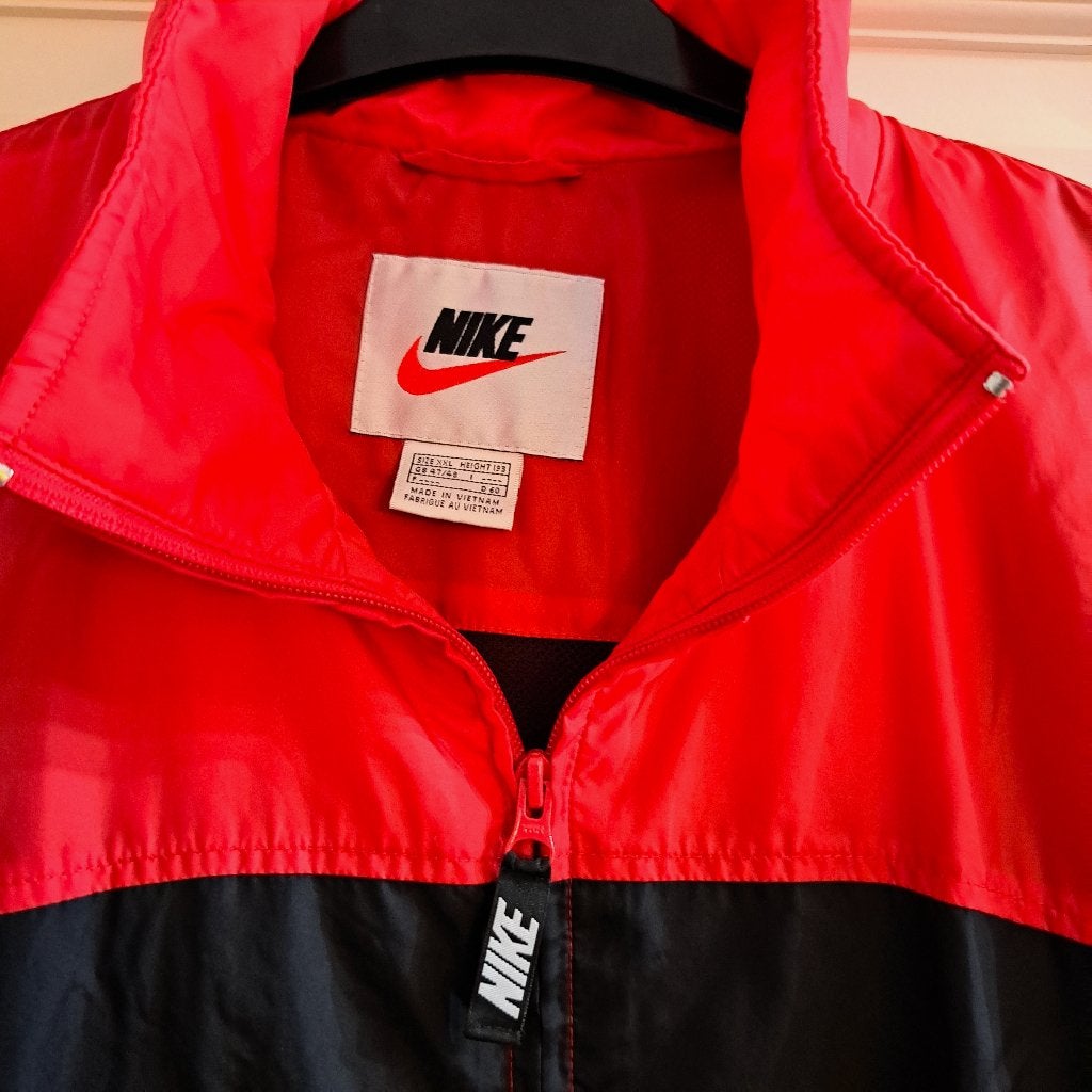 Nike vintage light jacket KNVB voetbaldagen rood XXL 43874, ., Nike, Overige maten, Ophalen of Verzenden