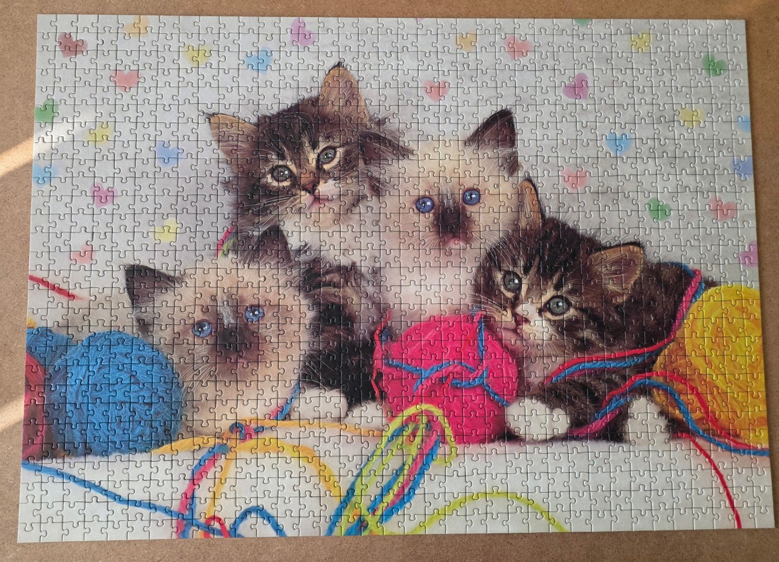 Ravensburger puzzel 1000 stukjes - Schattige Poezen, Hobby en Vrije tijd, Denksport en Puzzels, Ophalen of Verzenden, Zo goed als nieuw